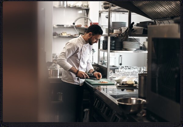 In de keuken